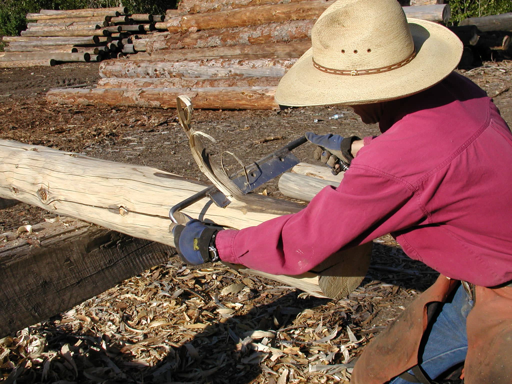 Hand Peeled Logs Sun Valley Idaho