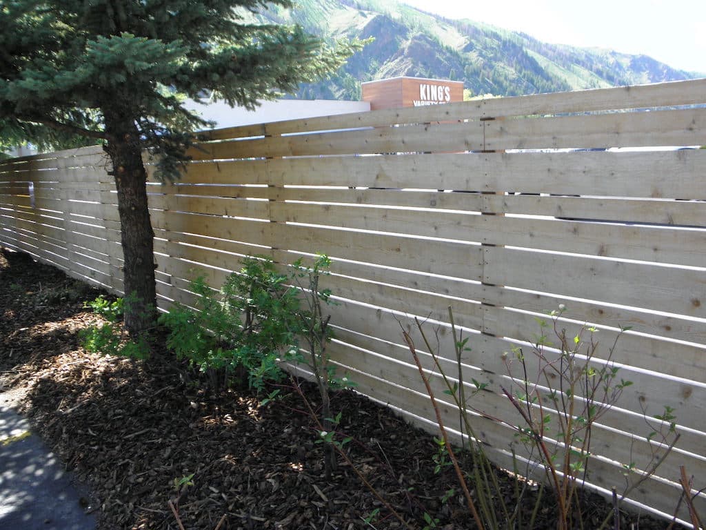 Horizontal Board Wood Privacy Fence Hailey Idaho