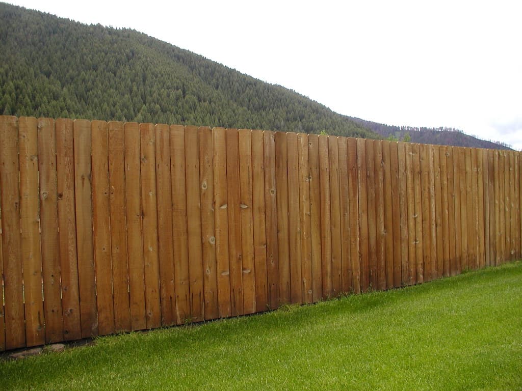 Vertical Board Cedar Fence Hailey Idaho