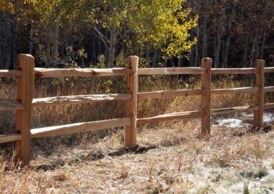 Fencing Contractor Ketchum Id Our Work 3 Rail Split Rail Wood Fence 2